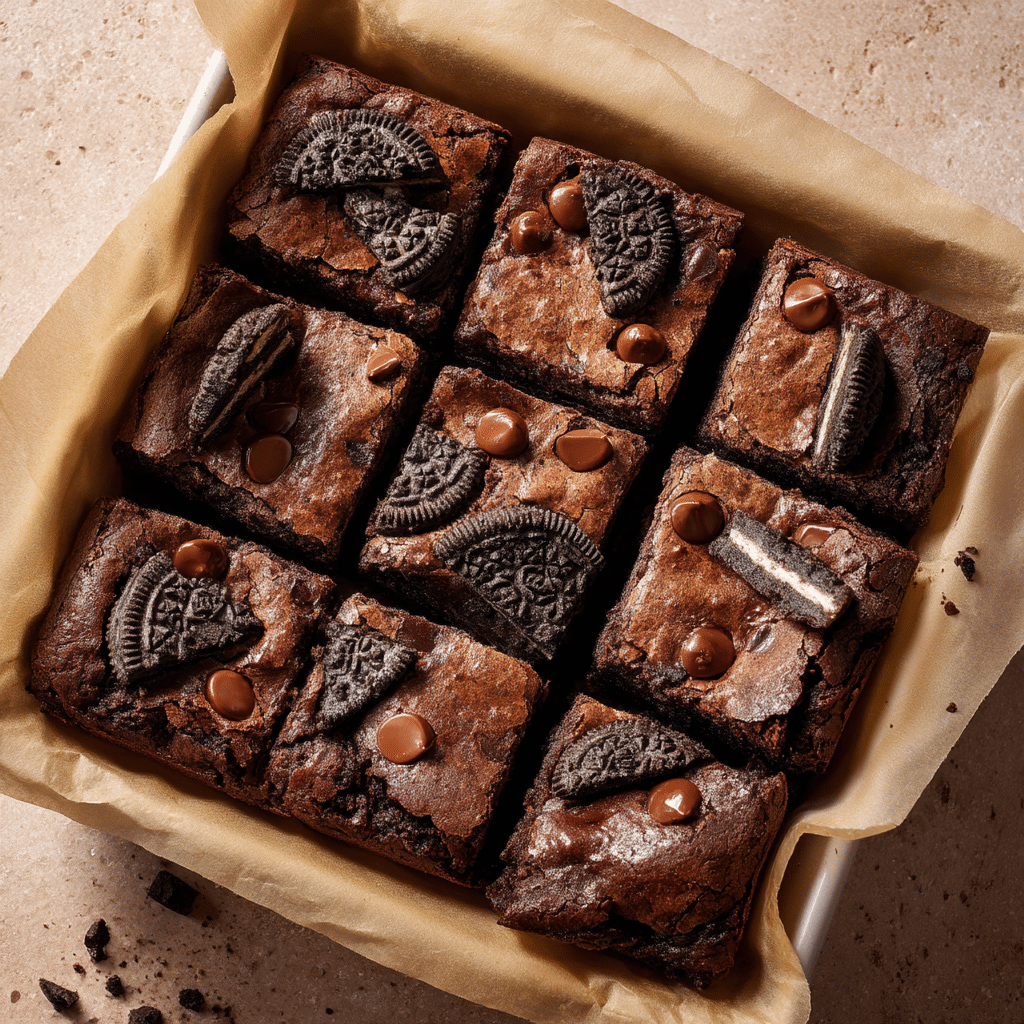 Easy Fudgy Oreo Brownie Recipe