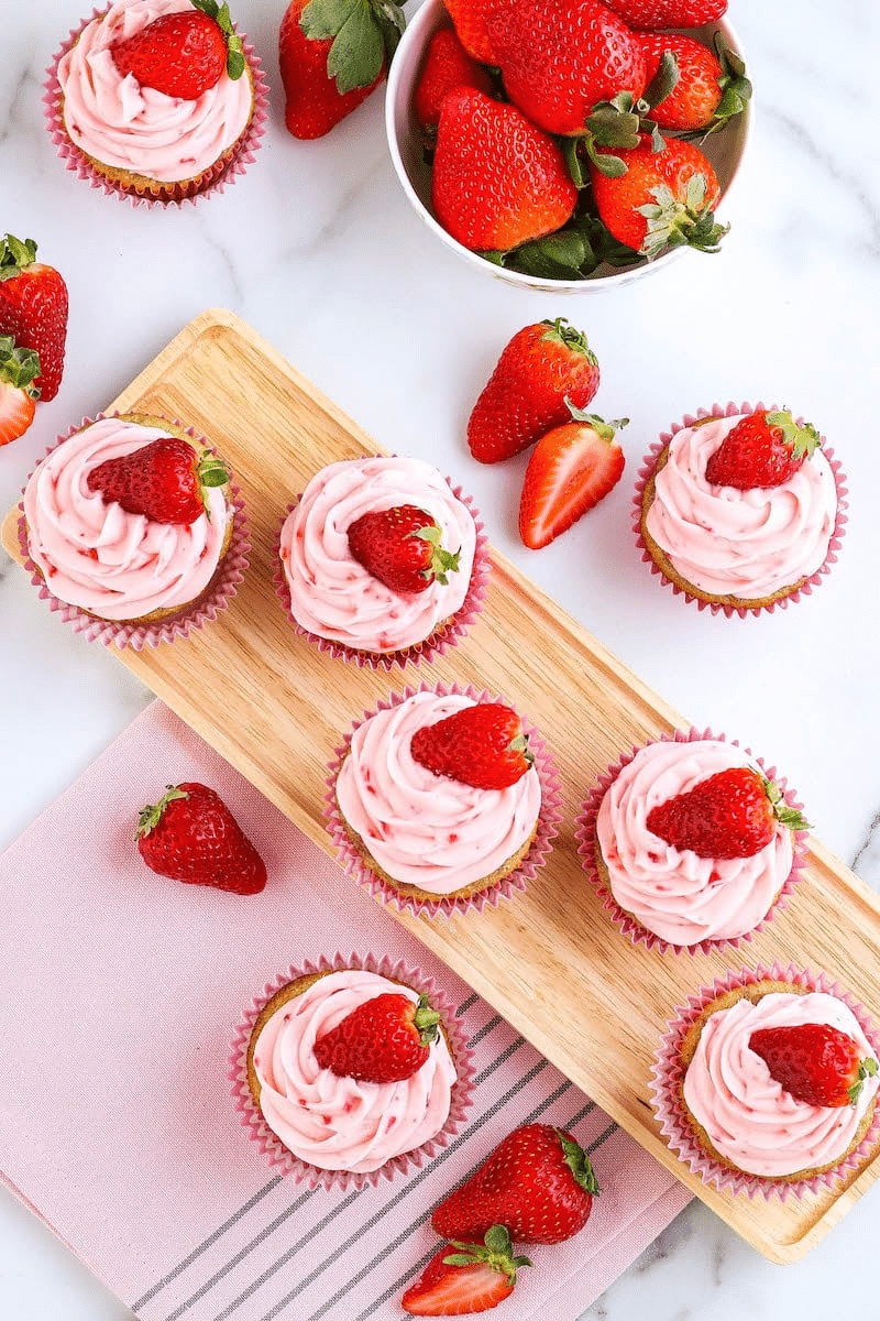 Strawberry Cupcakes Recipe