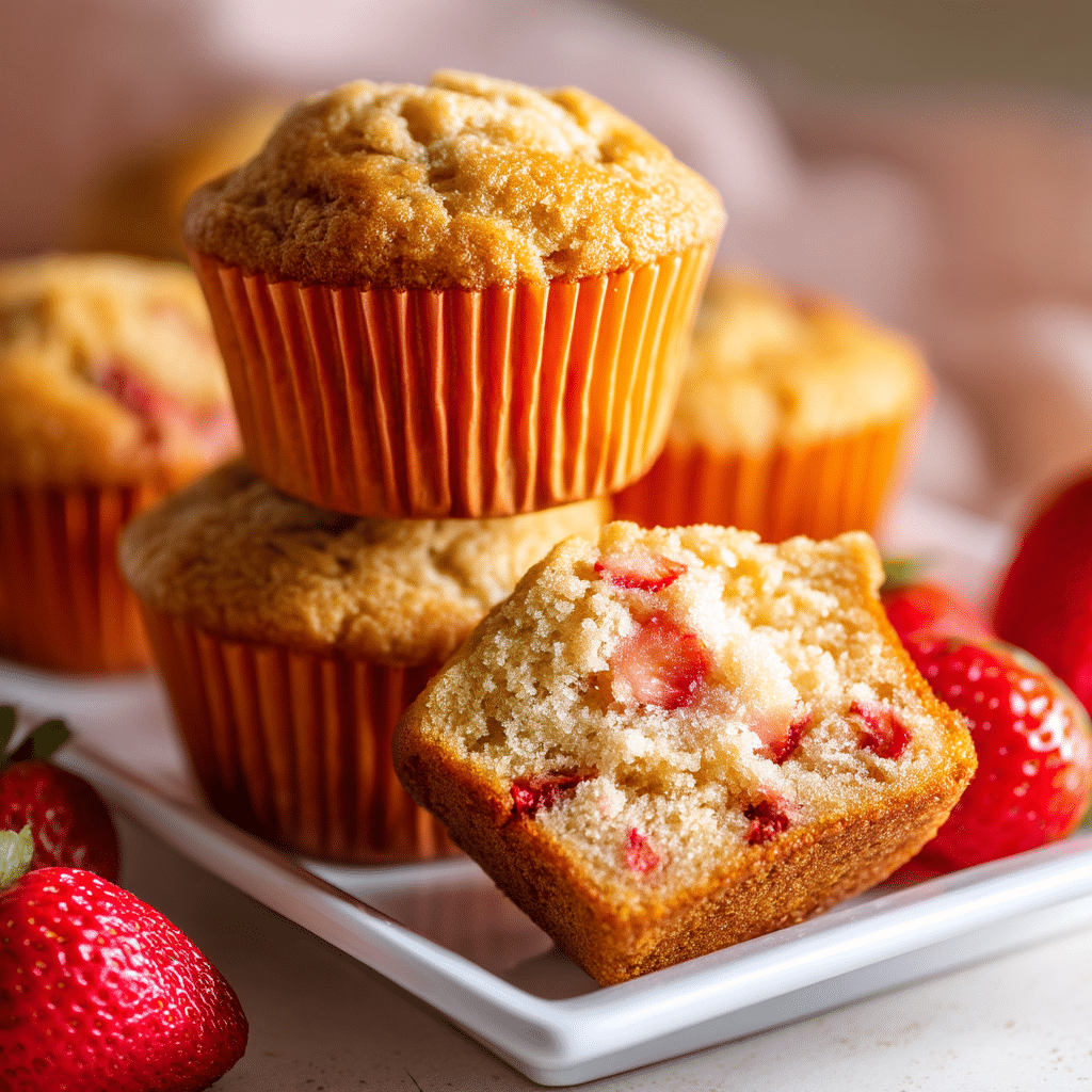 Strawberry Streusel Cobbler Muffins Recipe