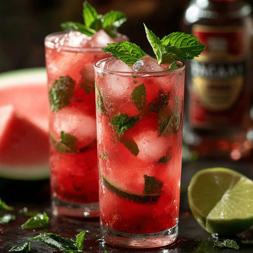 Fresh Watermelon Mojito