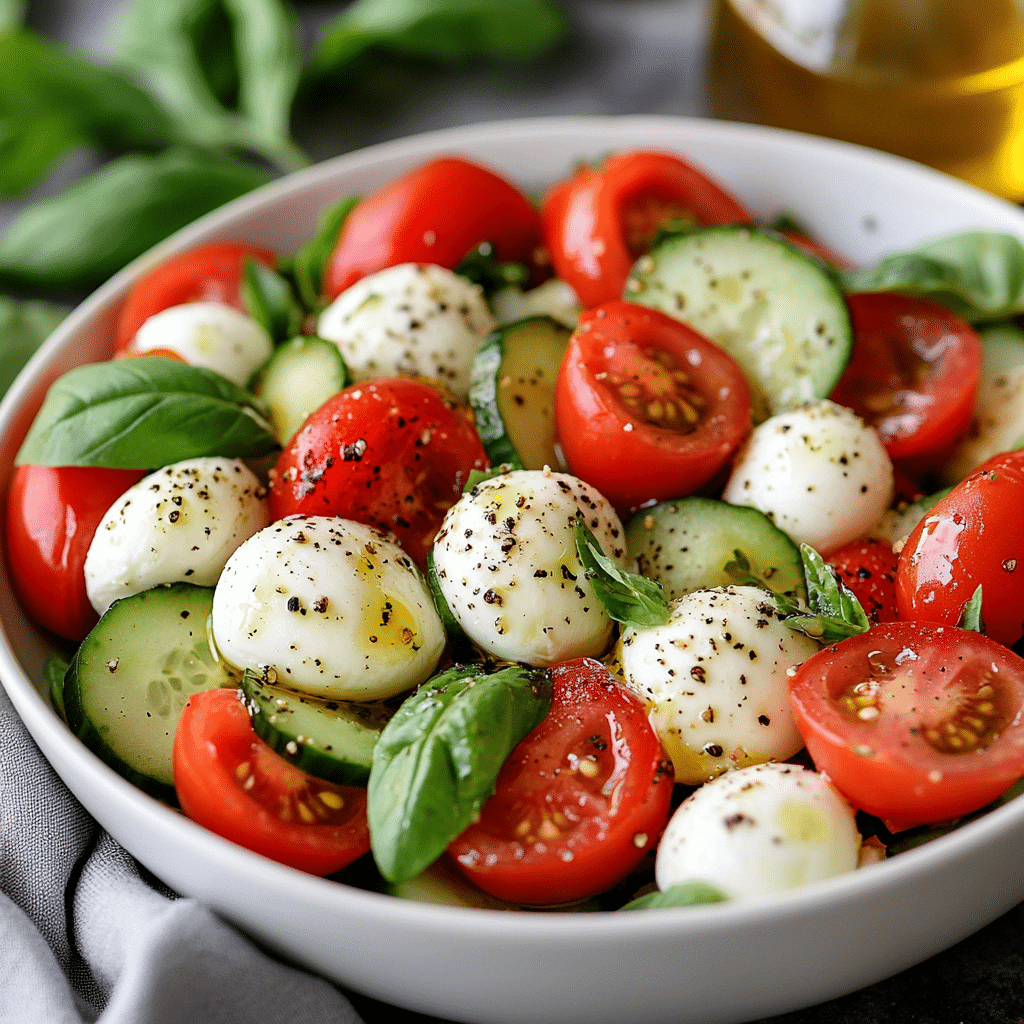 Cucumber Caprese Salad