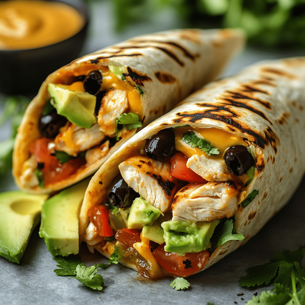 Chipotle Ranch Grilled Chicken Burrito Recipe