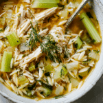 Lemony Chicken and Orzo Soup