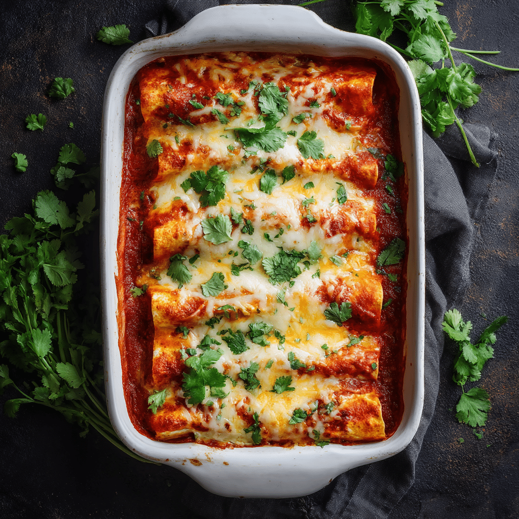 Easy Ground Beef Enchiladas Recipe