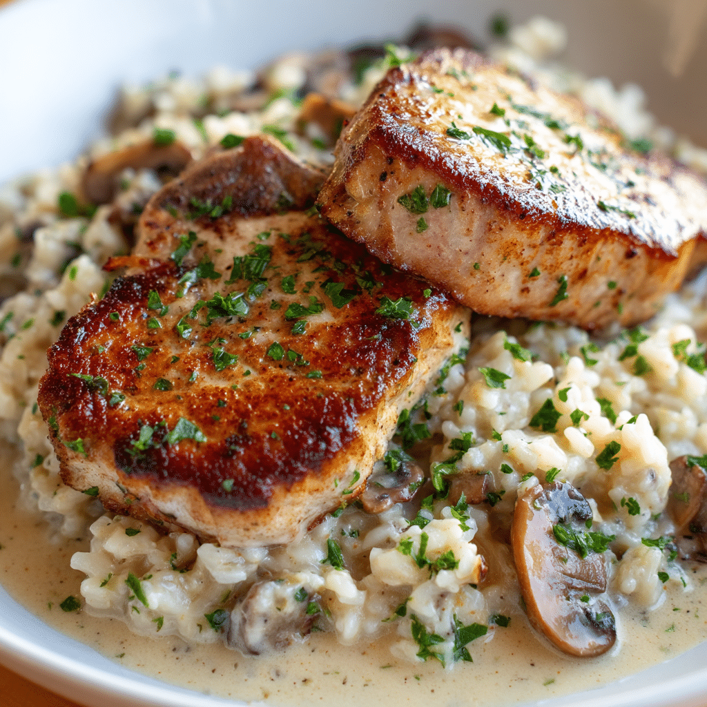 Baked Pork Chops & Rice Recipe