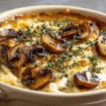 Creamy Mushroom Asiago Chicken Recipe