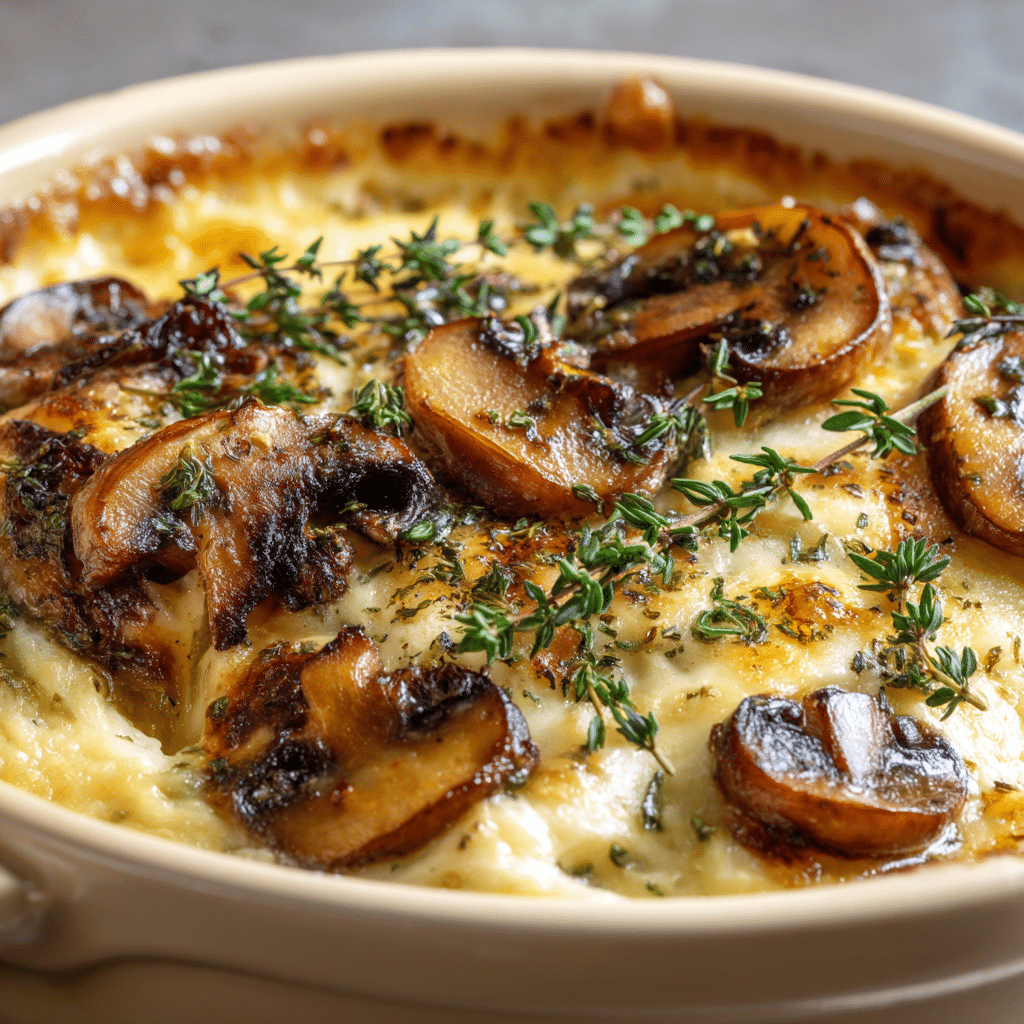 Creamy Mushroom Asiago Chicken Recipe