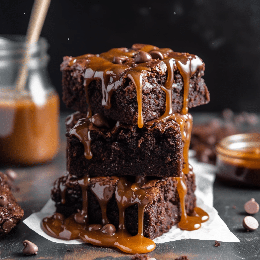 Caramel Chocolate Chip Brownies Recipe