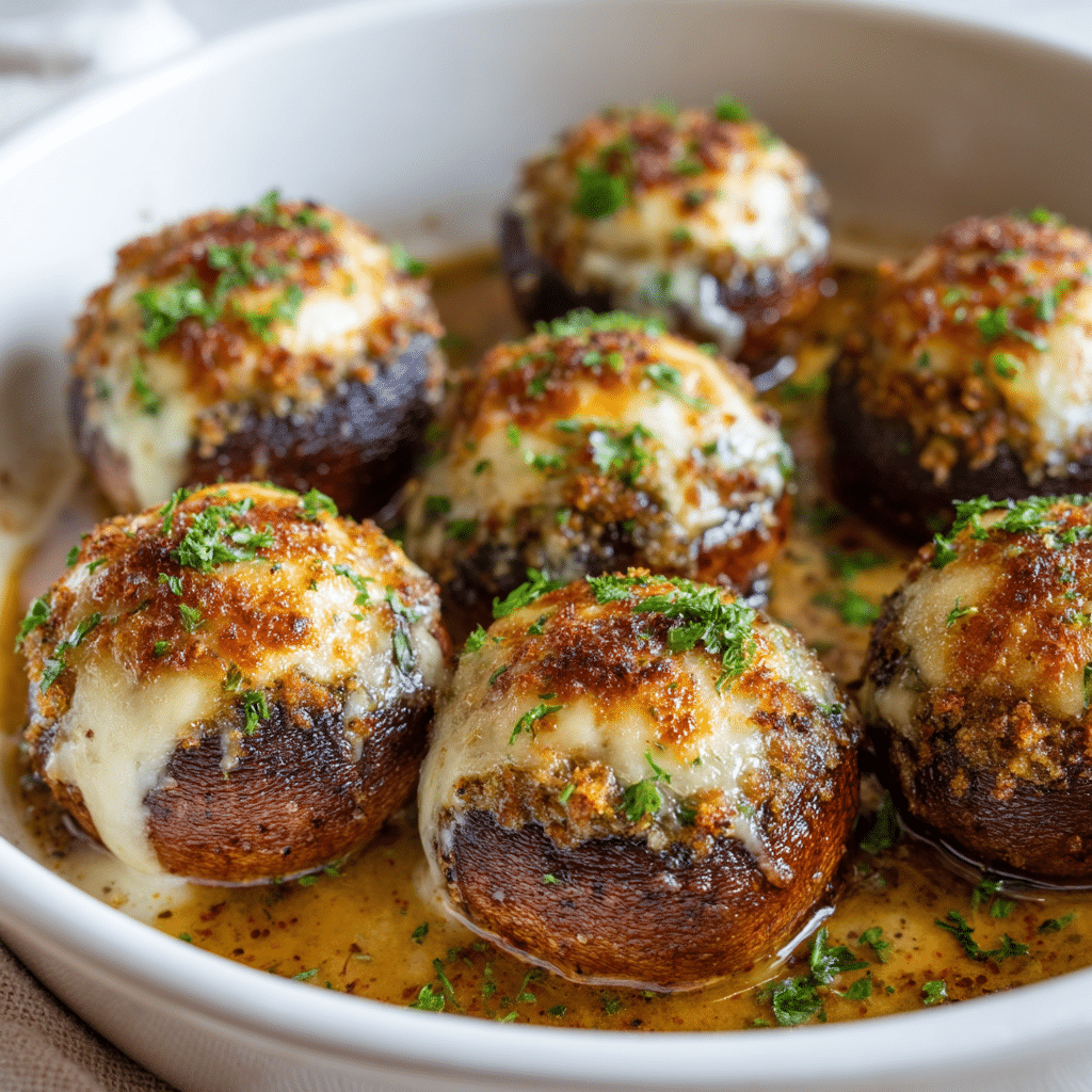Tasty Olive Garden Stuffed Mushrooms Recipe