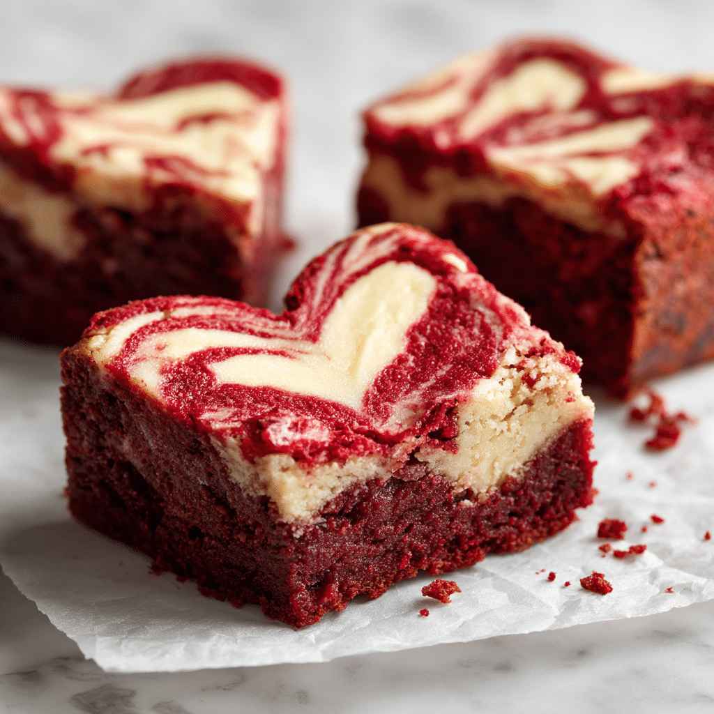 Delicious Heart-Shaped Red Velvet Cheesecake Recipe