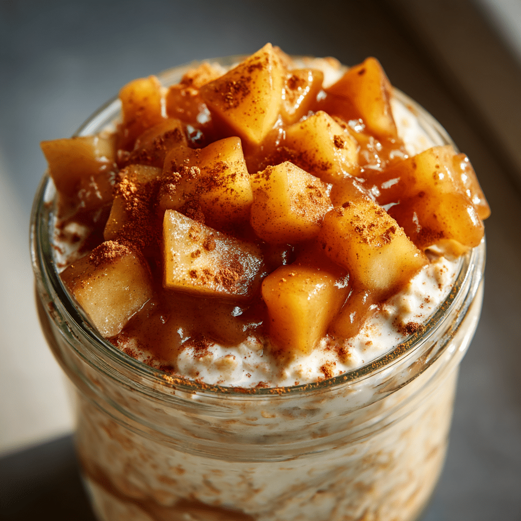 Apple Pie Overnight Oats Recipe