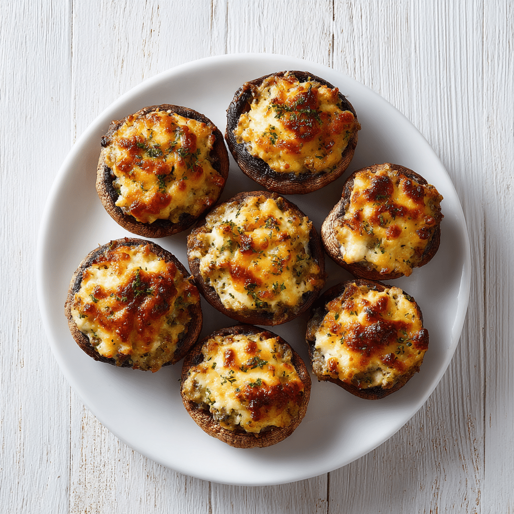 Flavorful Ricotta Cheese Stuffed Mushrooms Recipe