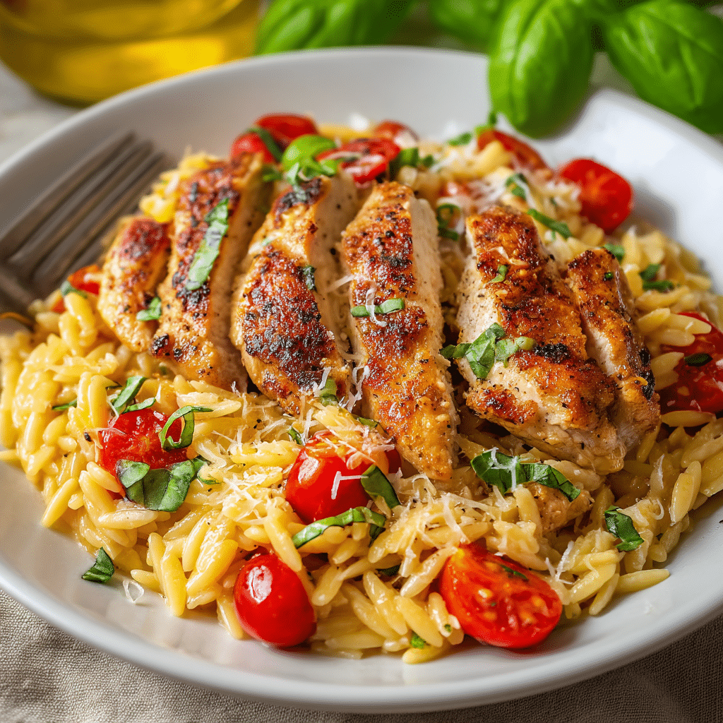 One-Pot Italian Chicken and Orzo Recipe
