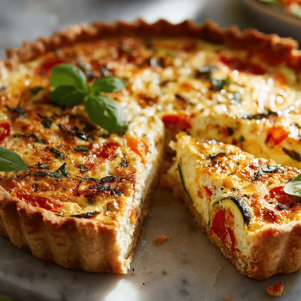 Easy and Delicious Spring Hash Brown Crust Quiche Recipe