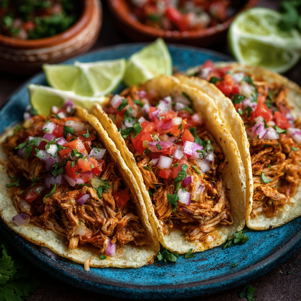 Ultimate Shredded Chicken Tacos Recipe