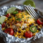 Santa Fe Chicken Foil Packets