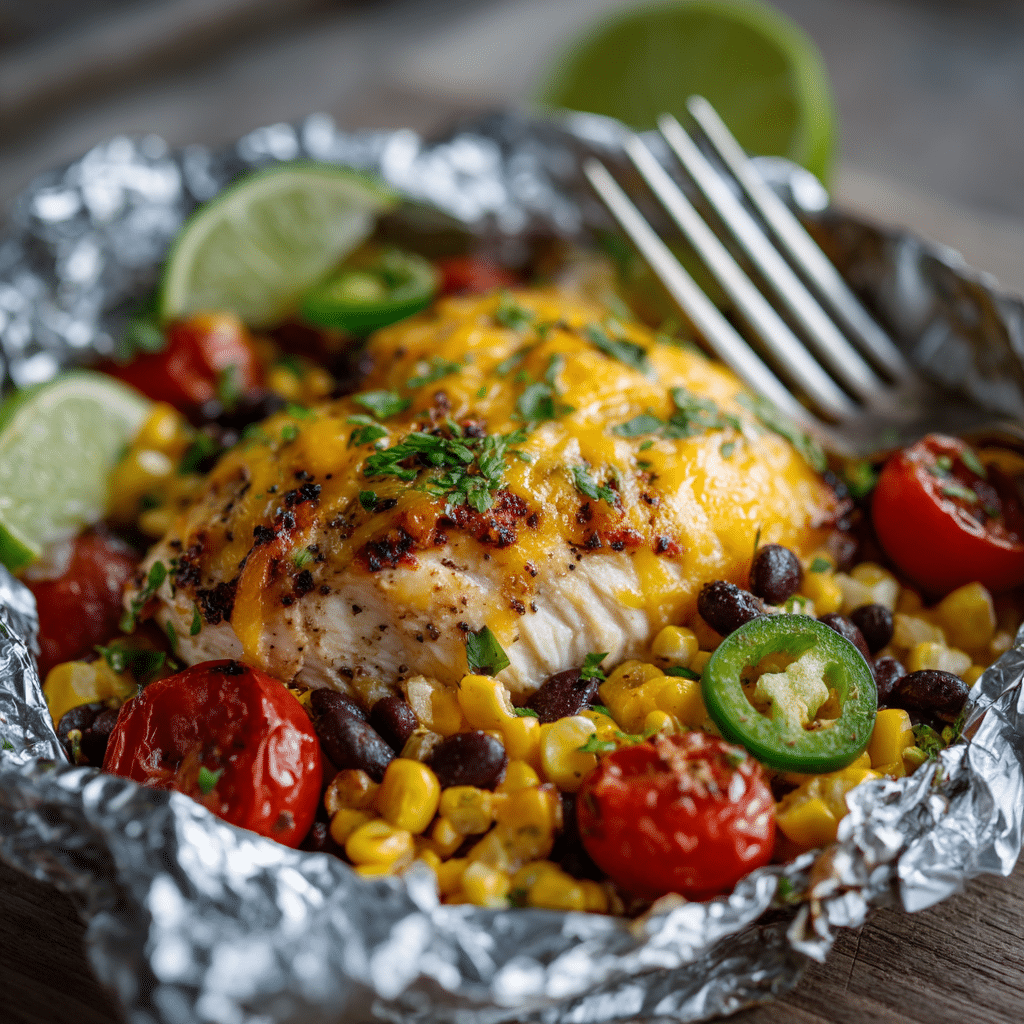 Santa Fe Chicken Foil Packets