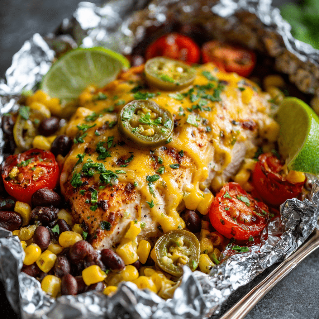 Santa Fe Chicken Foil Packets