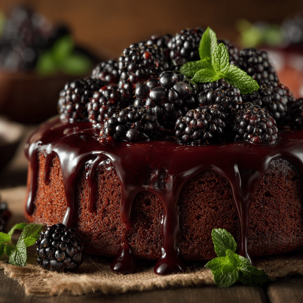 Blackberry Velvet Gothic Cake