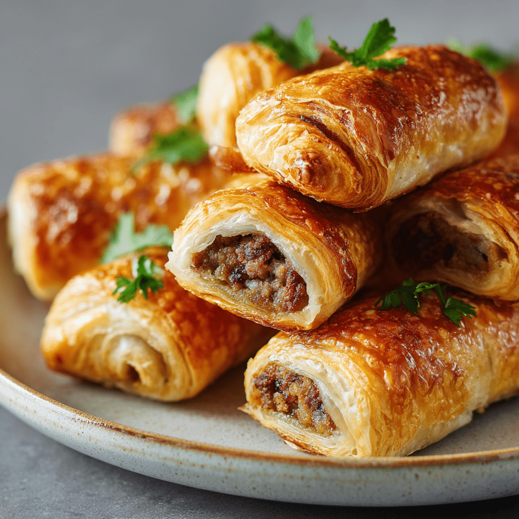 Savory French Onion Sausage Rolls Recipe
