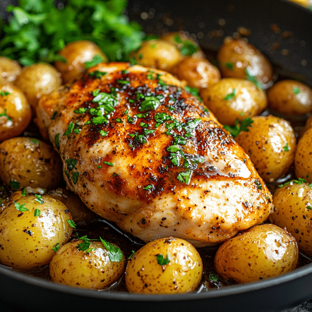 Creamy Garlic Chicken Gnocchi Skillet Recipe