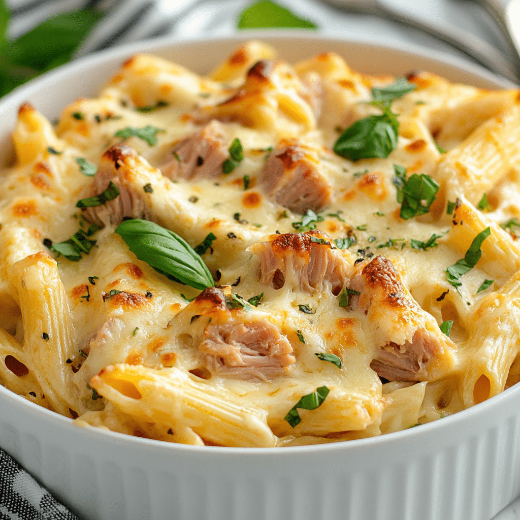 Quick & Creamy Healthy Tuna Pasta Bake Recipe