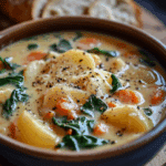 Deliciously Creamy Parmesan Tuscano Soup Recipe