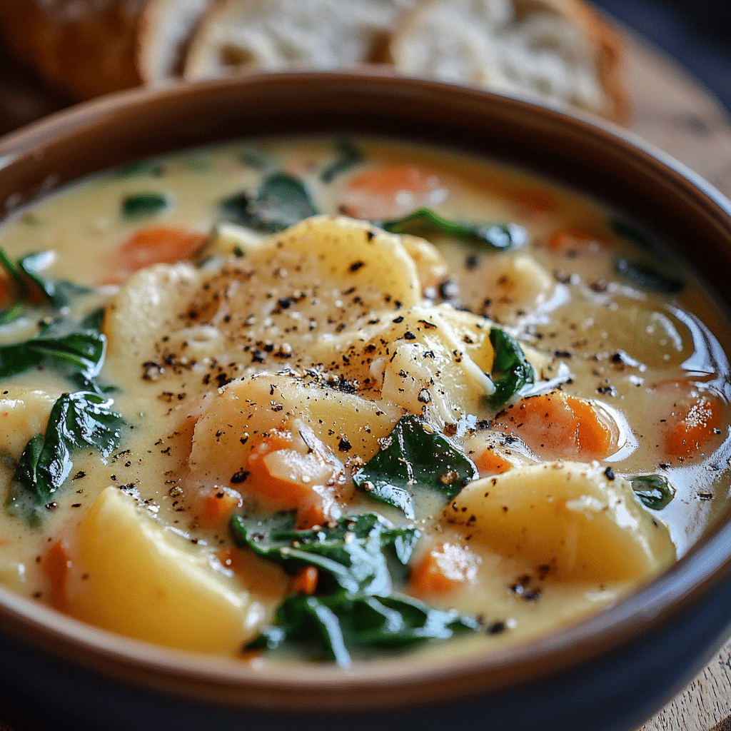 Deliciously Creamy Parmesan Tuscano Soup Recipe