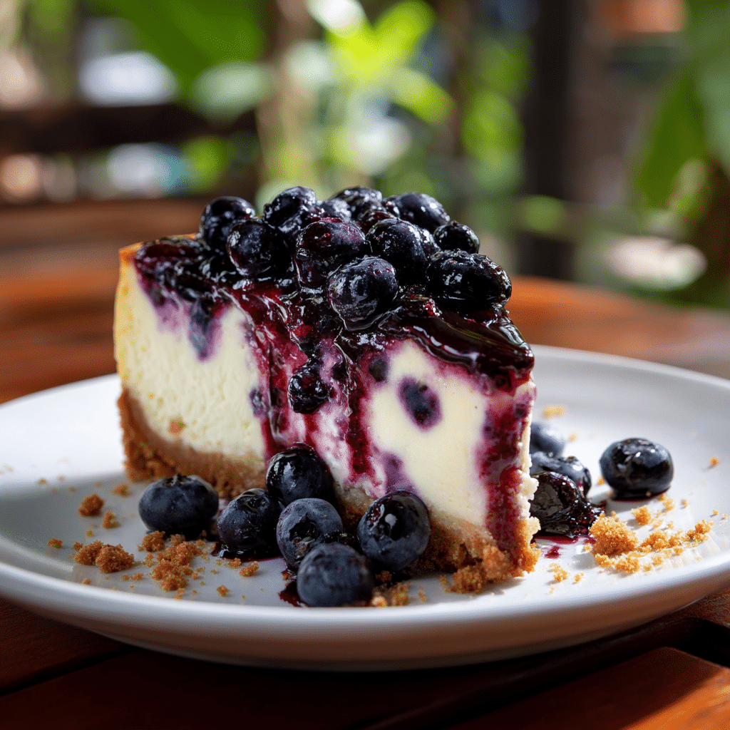 Irresistible Blueberry Dream Cheesecake