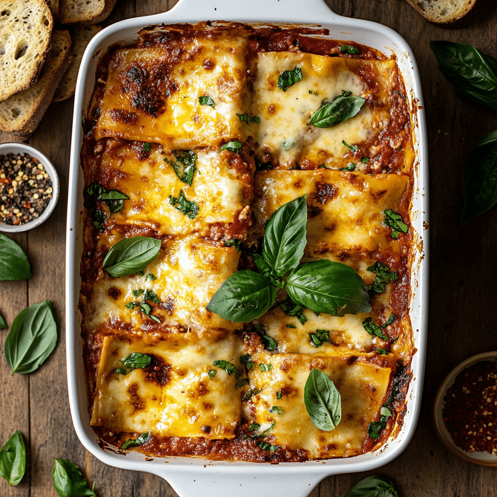 Easy Gluten Free Lasagna with Dairy Free Option Recipe