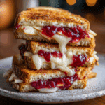 Brie, Apple and Cranberry Grilled Cheese