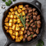 Steak Bites and Potatoes