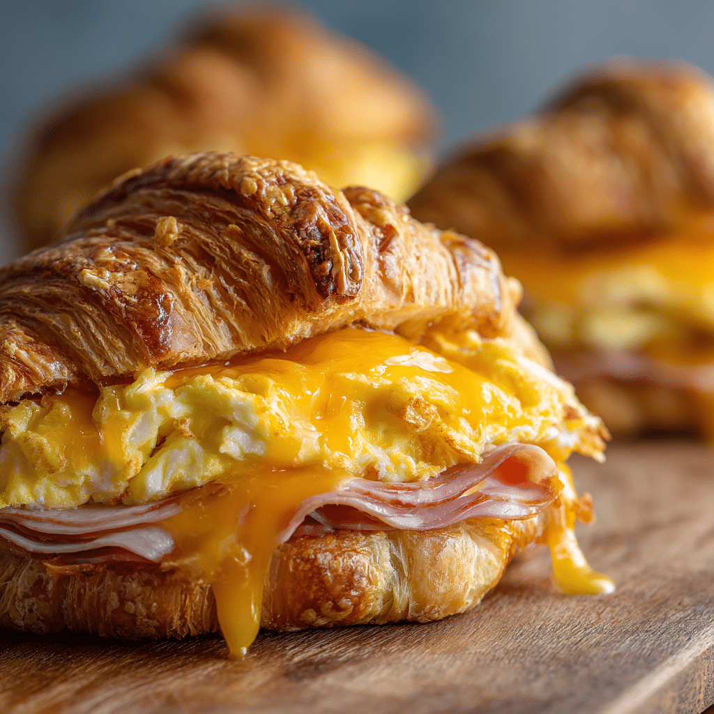 Easy Croissant Breakfast Sandwiches