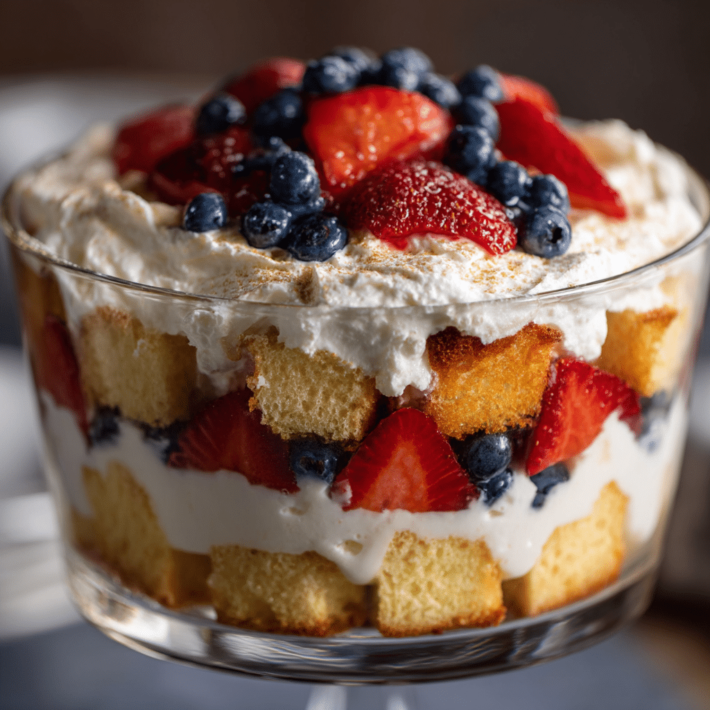Red White and Blue Trifle