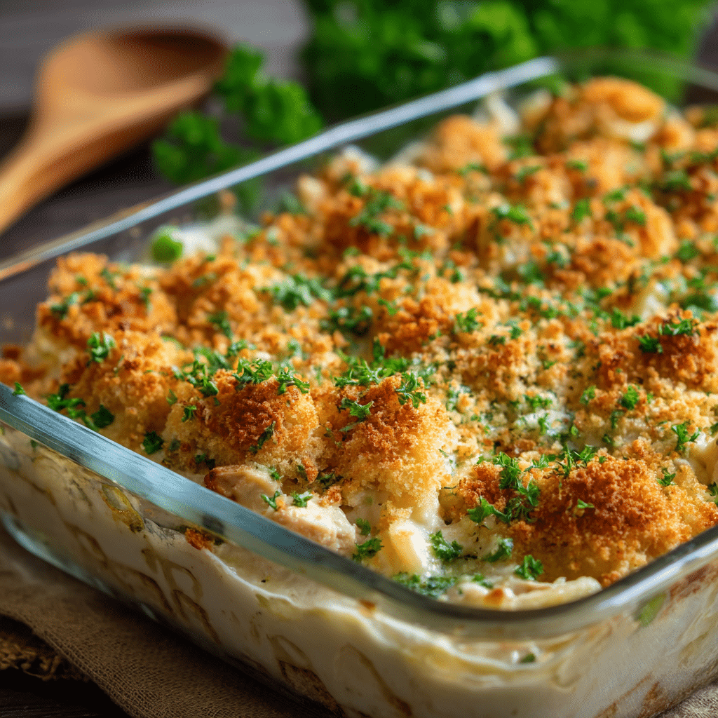 Best Baked Chicken and Stuffing Casserole