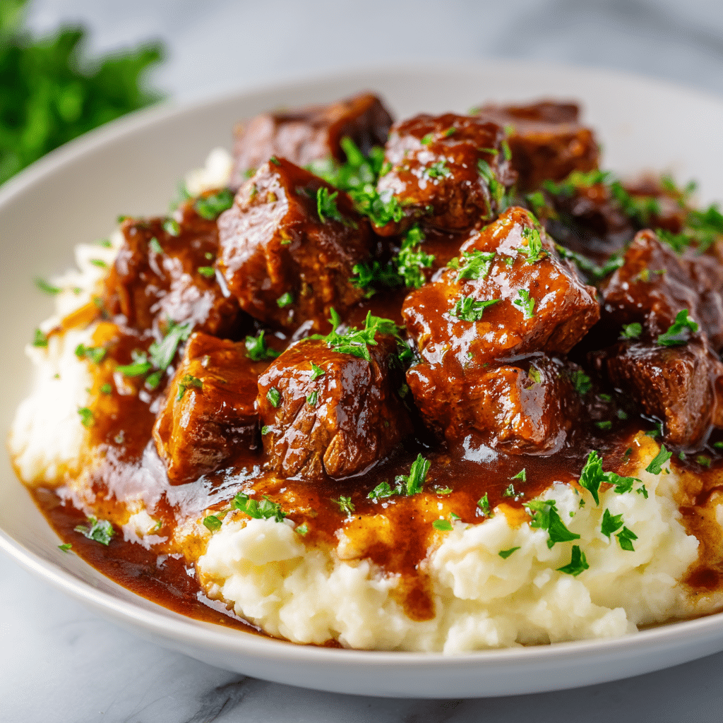 Quick Crock Pot Garlic Butter Steak Bites