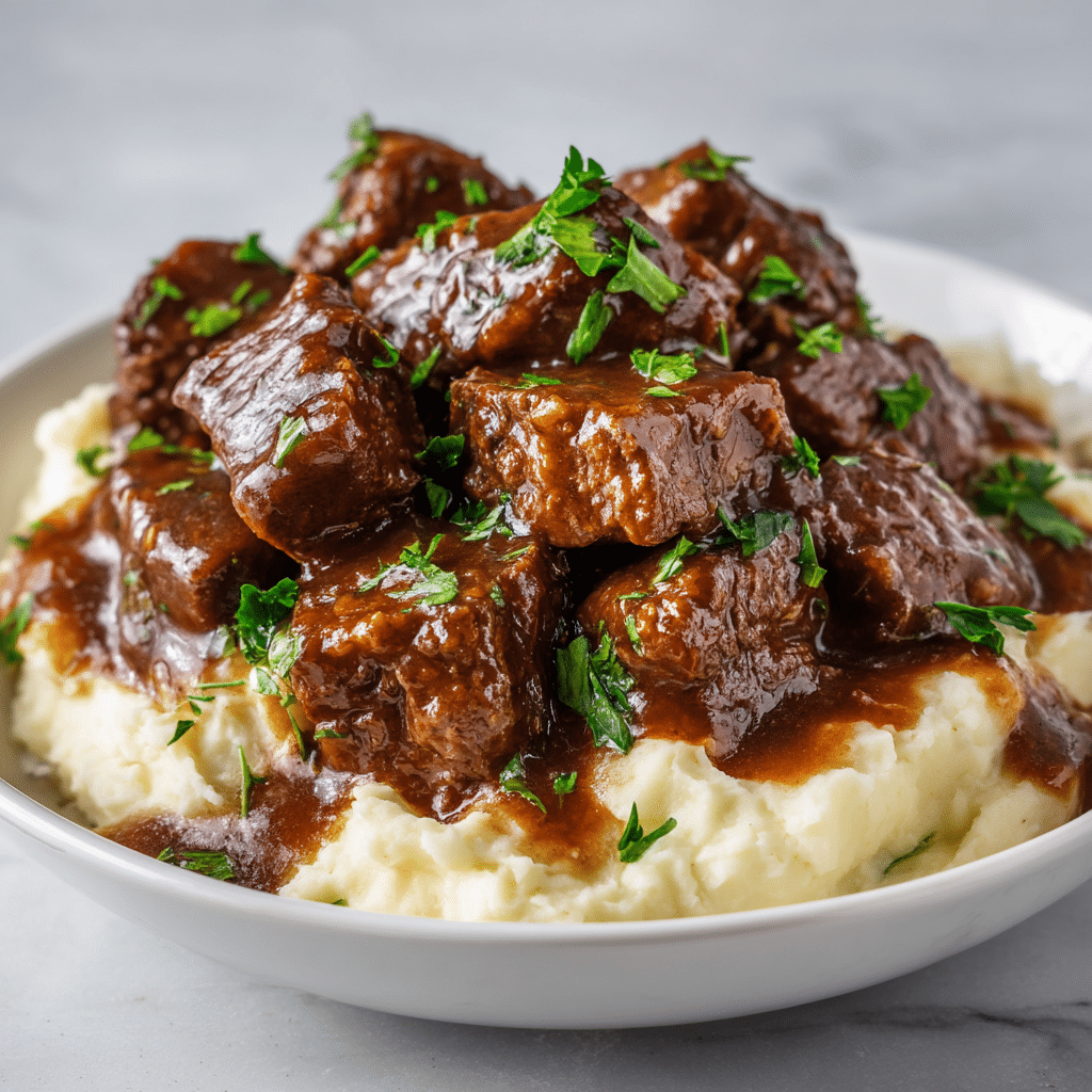 Quick Crock Pot Garlic Butter Steak Bites