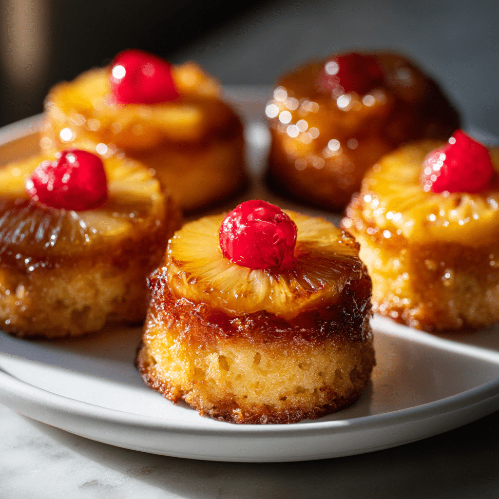 Mini Pineapple Upside Down Cakes