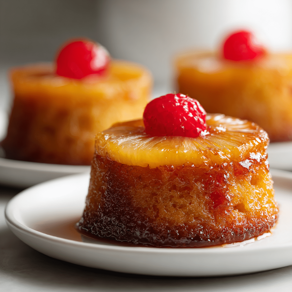 Mini Pineapple Upside Down Cakes