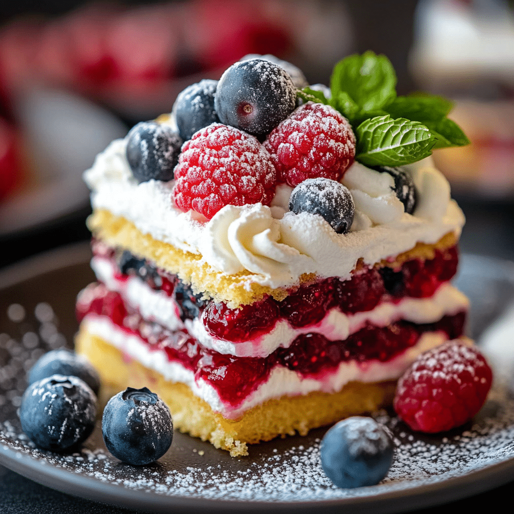 Vanilla Custard Fruit Slices
