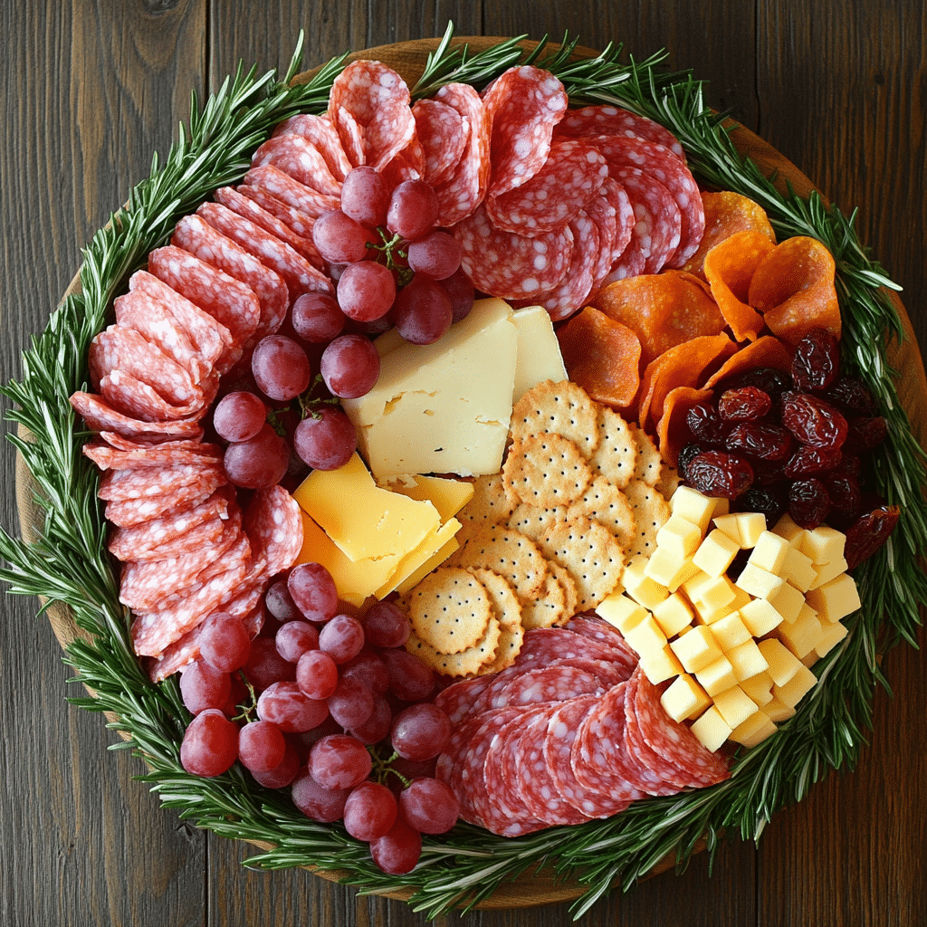 Christmas Wreath Charcuterie Board