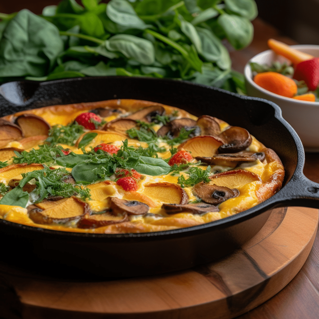 Sausage Frittata with Spinach and Mushrooms Recipe