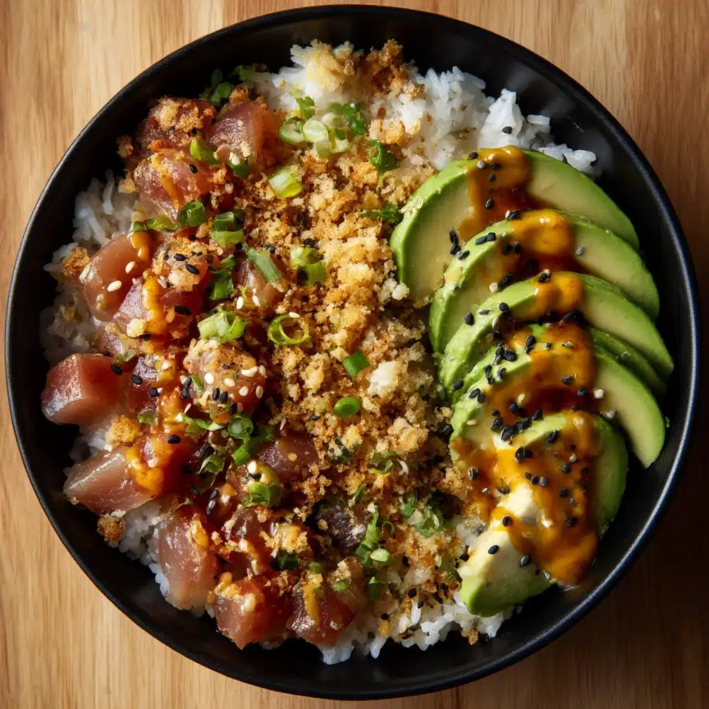 Tuna Avocado Crispy Rice Salad Recipe