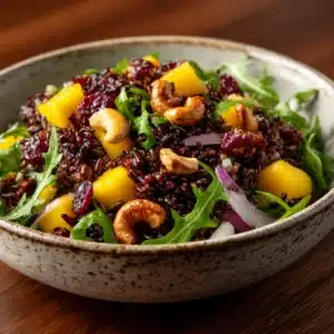 Thanksgiving Salad with Wild Rice and Lemon Dressing Recipe