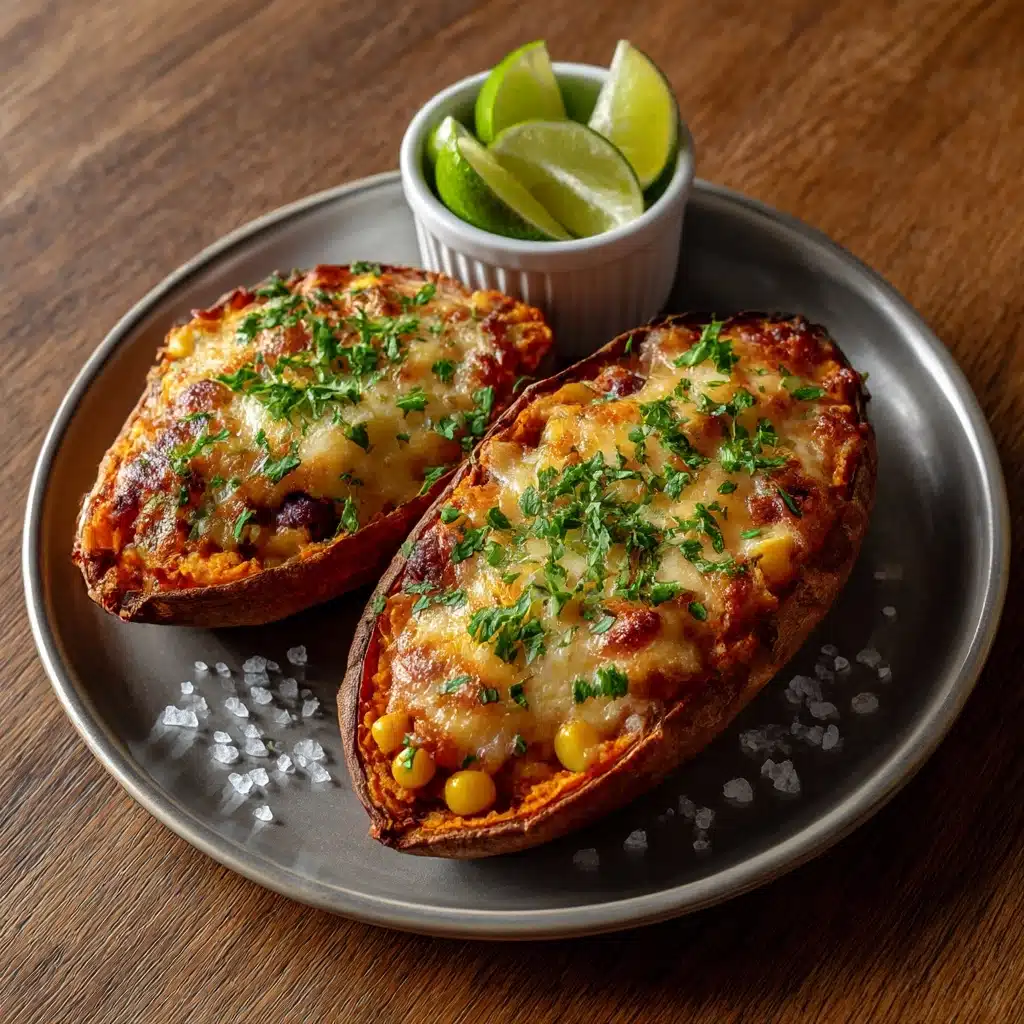Healthy Chipotle Sweet Potato Skins Recipe - Recipe Image