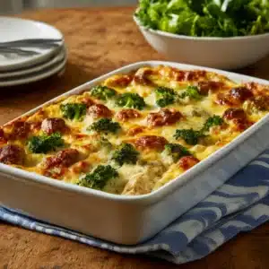 Creamy Chicken Quinoa and Broccoli Casserole Recipe