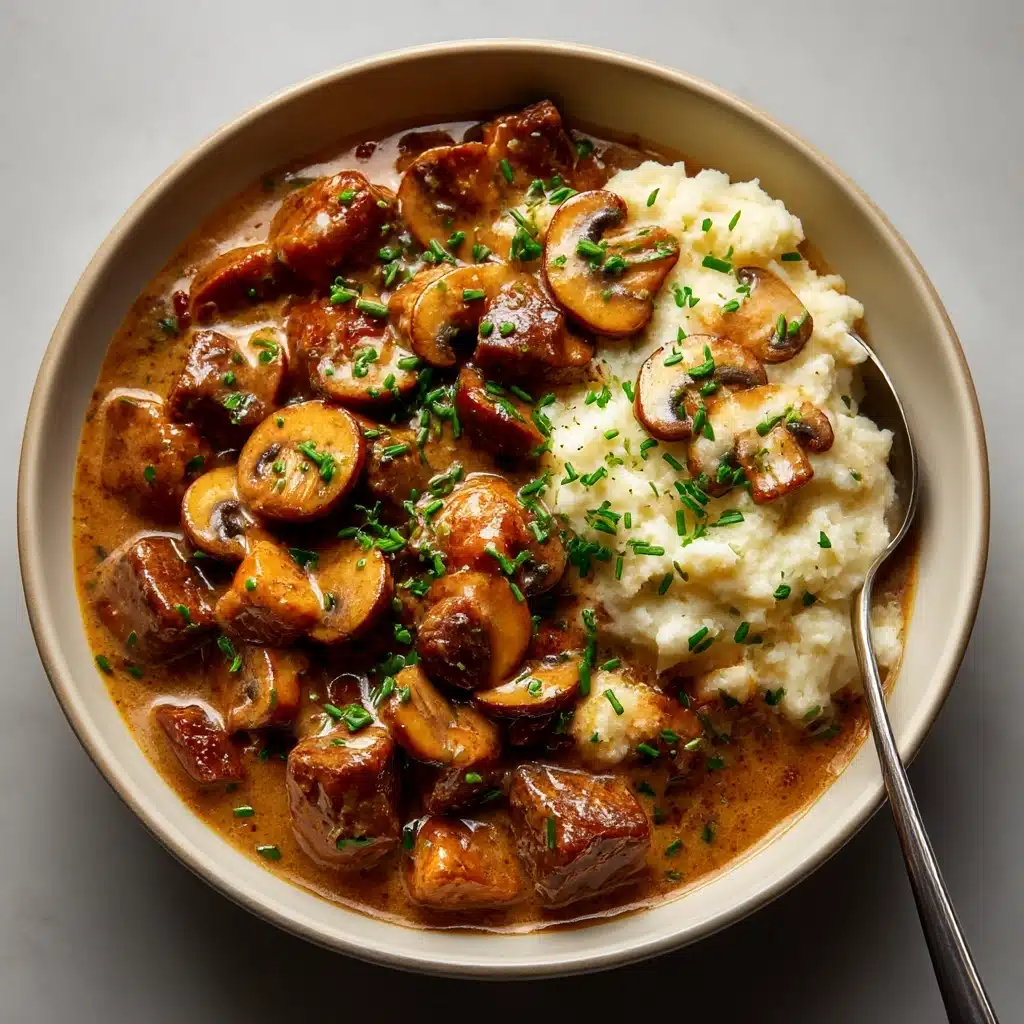 Slow Cooker Beef Stroganoff Stew Recipe - Recipe Image