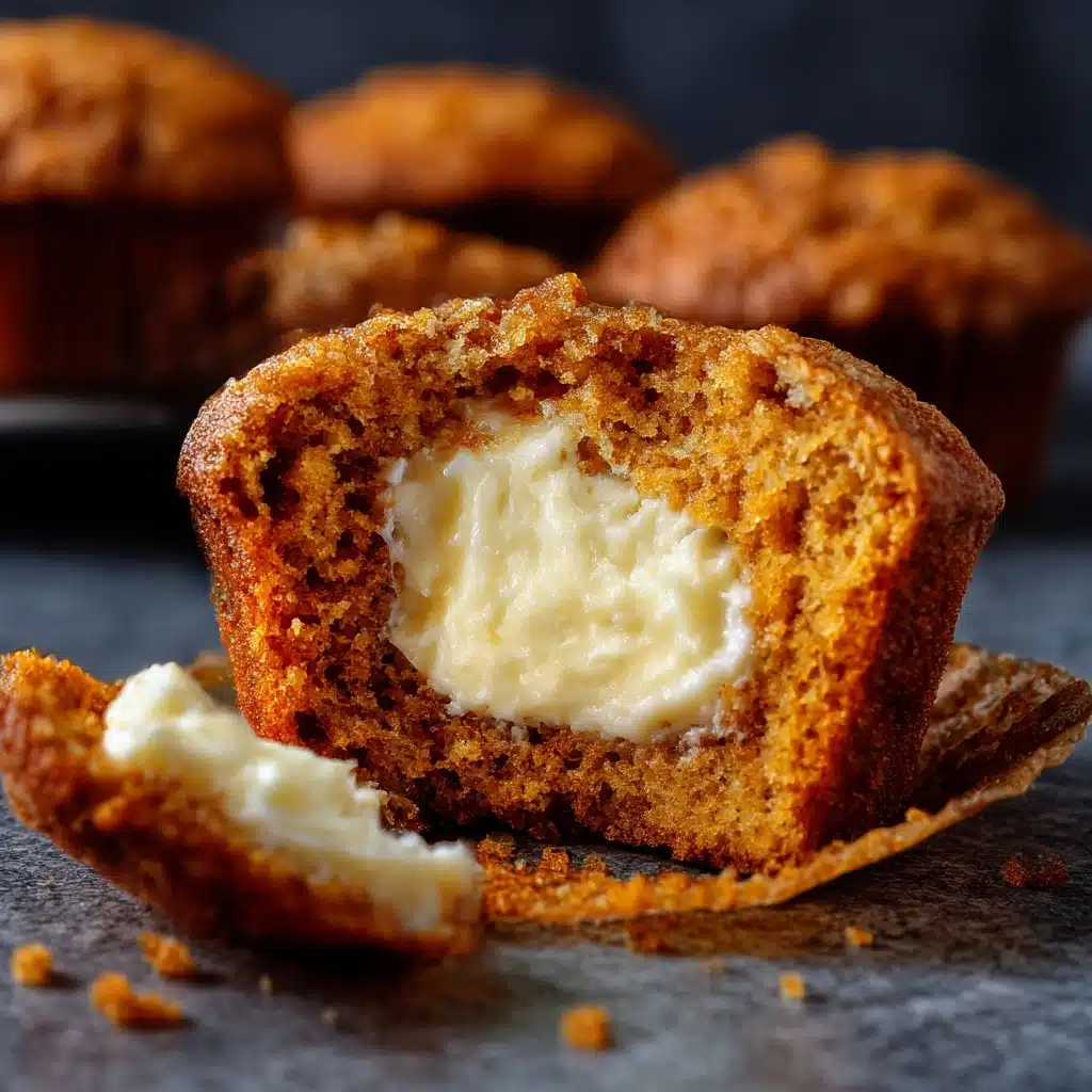 Pumpkin Muffins with Maple Cream Cheese Filling Recipe - Recipe Image