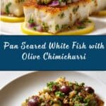 Pan Seared Fish with Olive Chimichurri Recipe