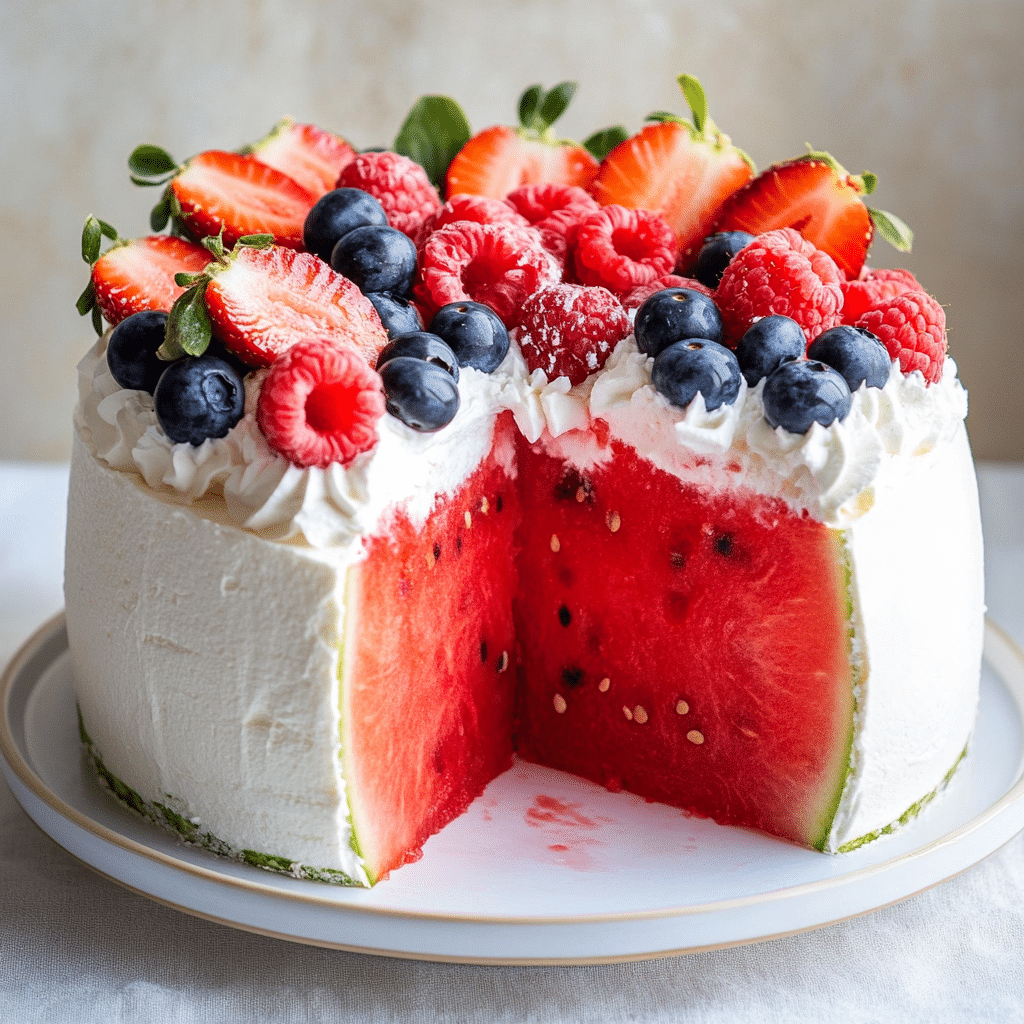Fresh Watermelon Cake